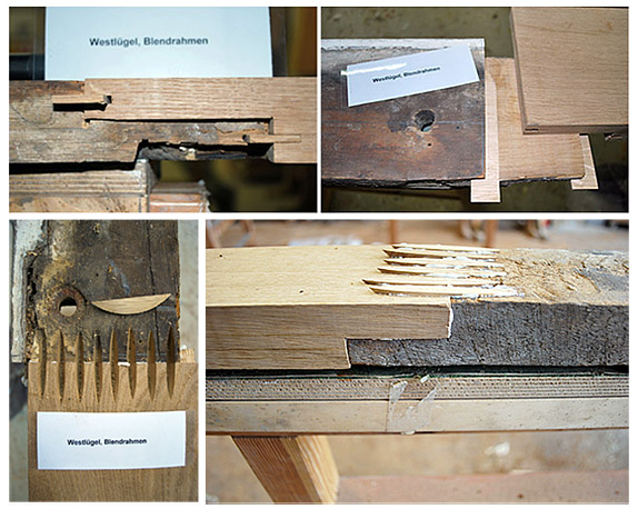 Aufstandbereiche der Blendrahmen Aufstandbereiche der Blendrahmen