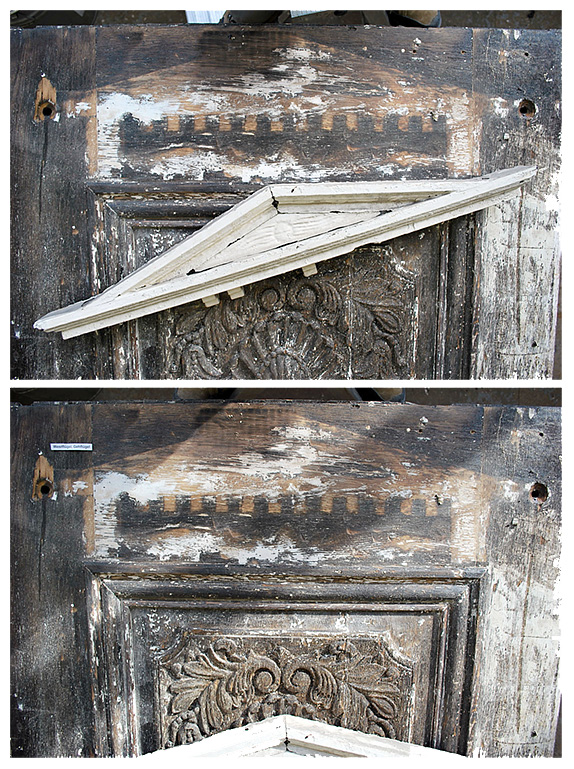 Fragment eines Abschlussgiebels Fragment eines Abschlussgiebels