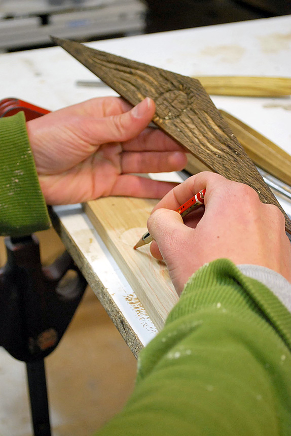 Rekonstruktion für den zweiten Teil des Flügel Rekonstruktion für den zweiten Teil des Flügel