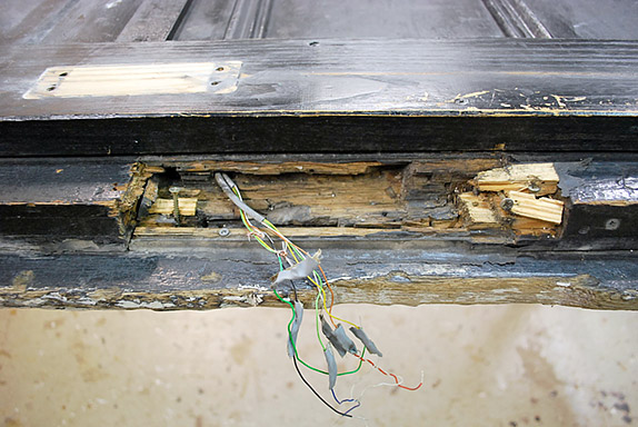 Schließbereich des Westflügels Schließbereich des Westflügels