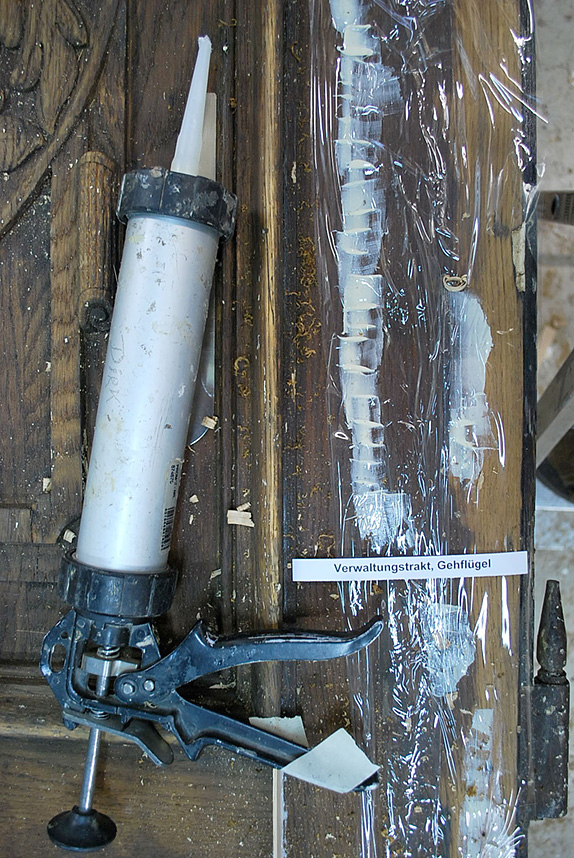 gekittete Beschädigungen gekittete Beschädigungen