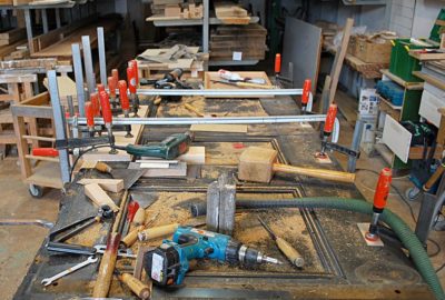 Mitten in der Arbeit