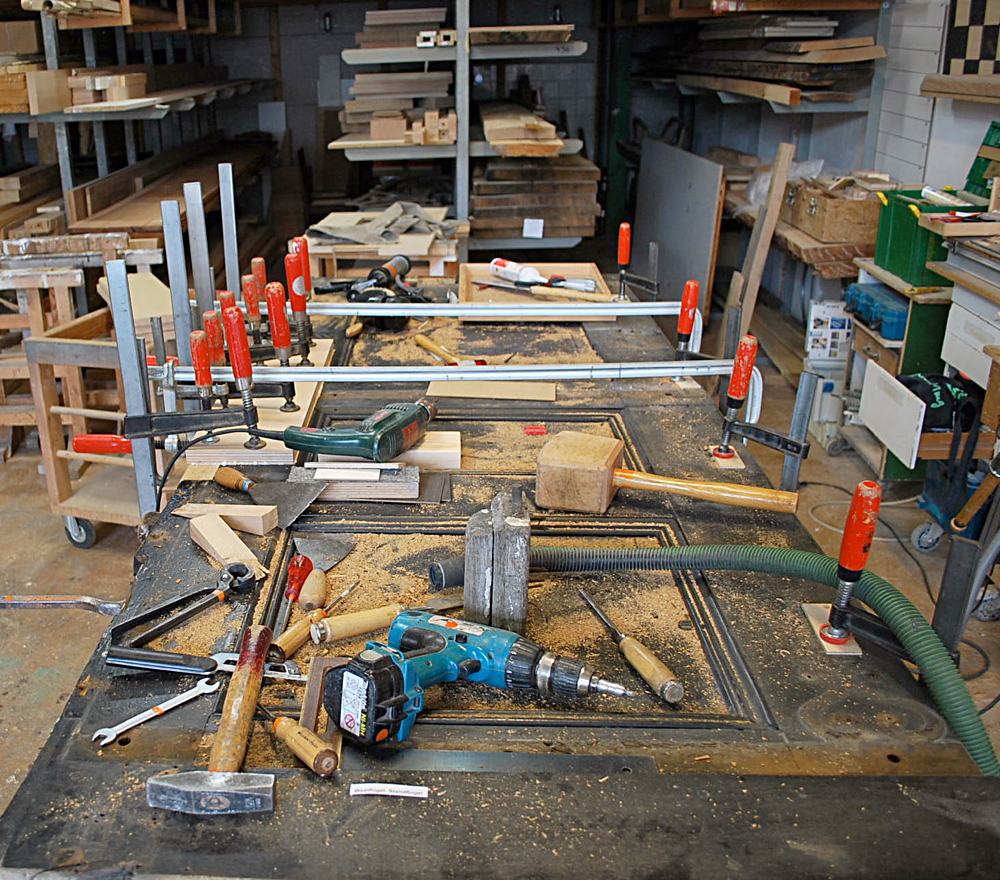 Mitten in der Arbeit